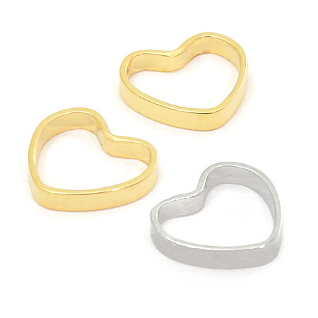 Metal parts heart No.2 gold