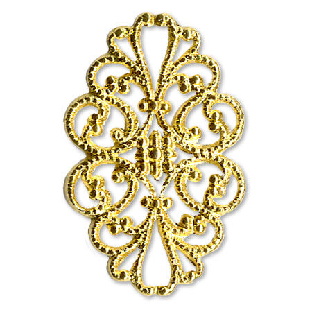 About 20 scissors parts ellipse × 31mm gold