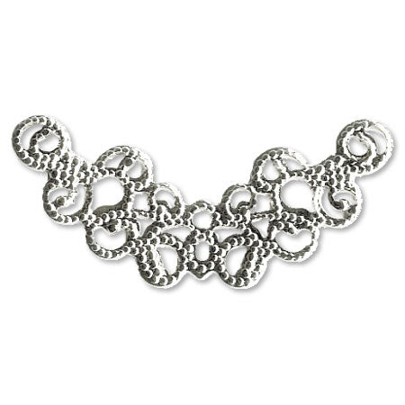 Sukasi parts moon approx. 9 x 32mm rhodium color