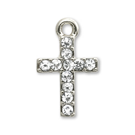 Charm Cross Stone No.10 Crystal/RC