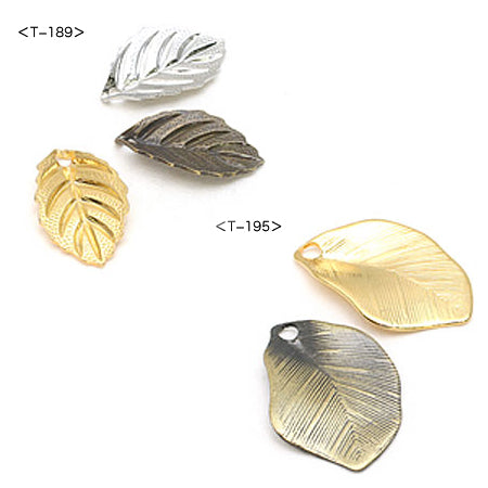 Metal charm T-189 gold