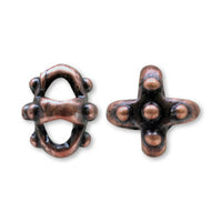 メタルパーツ クロスフラワー 銅古美【アウトレット】