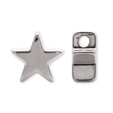 Metal parts star rhodium color