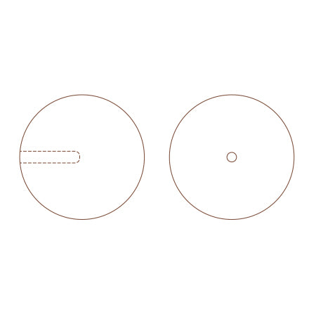 貴和クリスタル #5818 片穴 ラベンダー