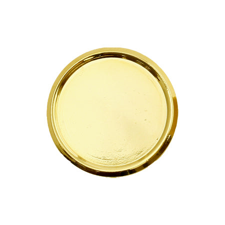 Golf marker round plate gold