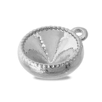 Simple stone seat No.1 for #1028/#1088 with 1 ring rhodium color