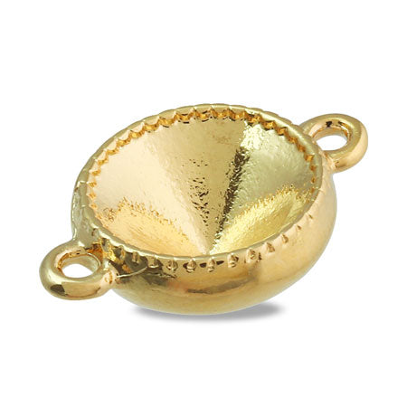 シンプル石座No.1 ＃1028/＃1088用 2カン付 ゴールド – 貴和製作所