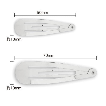 ヘア金具 スリーピン ニッケル