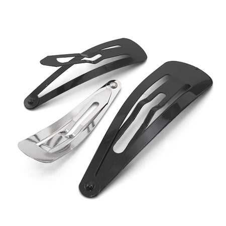 ヘア金具 スリーピン ブラック