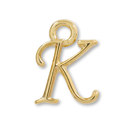 Charm Initial Basic K Gold
