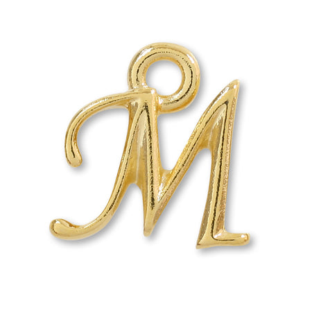Charm Initial Basic M Gold