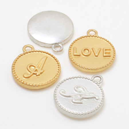 Charm Initials Plate Smile Mat Mat Silver