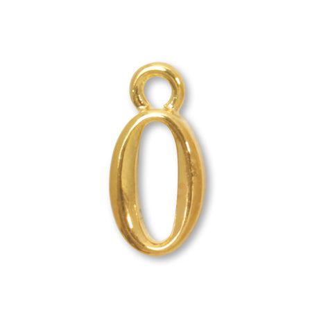 Charm number small 0 gold