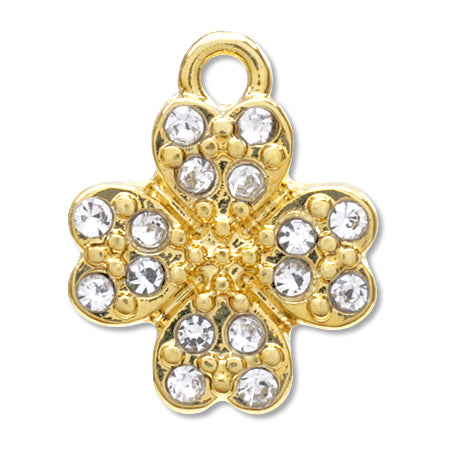 Charm Lucky Clover Crystal/G