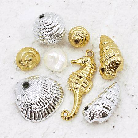 アクリル ドイツ製 貝1 シルバー【アウトレット】