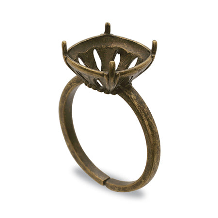 Ring stand with stone seat Square No. 2 for