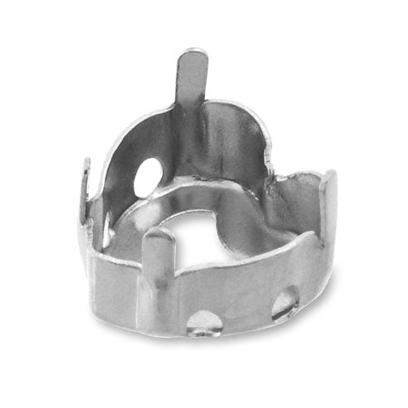 Rhodium color for stone seat