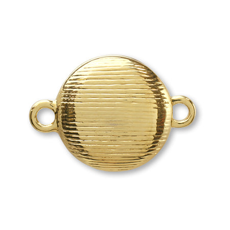 Magnetic clasp round gold