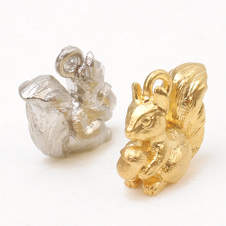 国産キャストチャーム ナチュラルテイスト リス マットゴールド