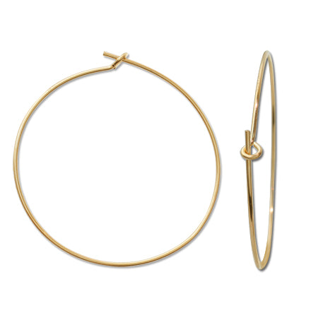 Hoop earrings K14GF
