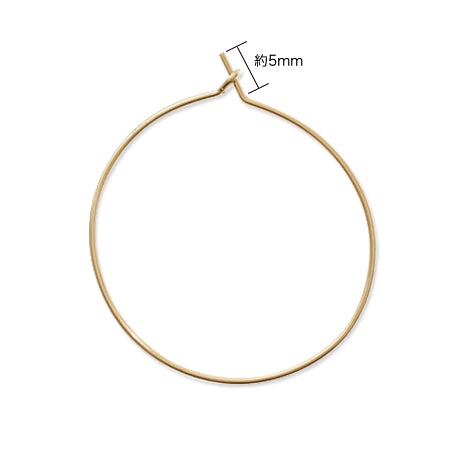 Hoop earrings K14GF