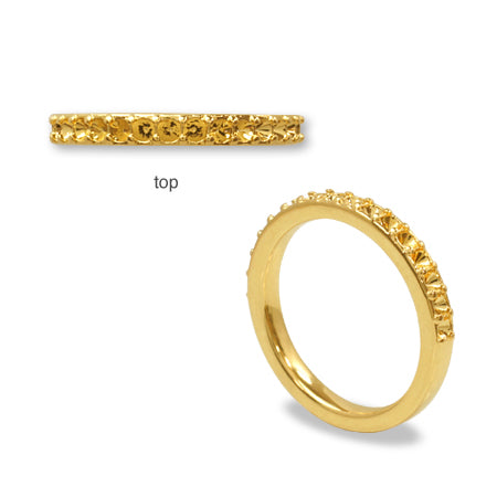 リング台 ハーフエタニティ 1 ストレート#1028 PP11 ゴールド