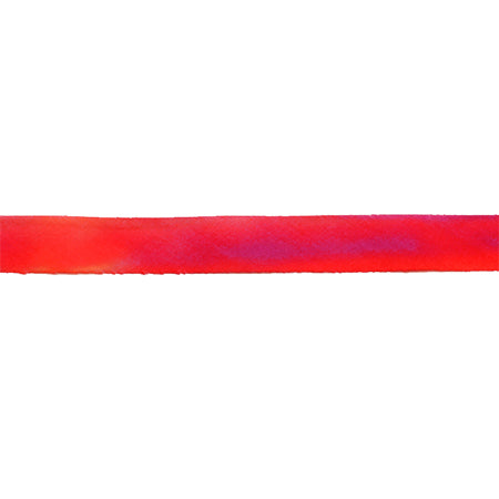 Bias silk ribbon sunset red