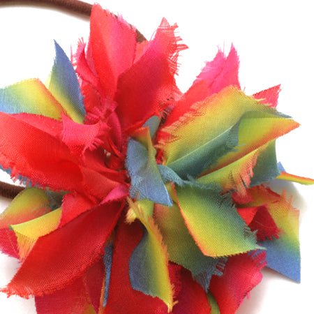 Bias silk ribbon sunset red