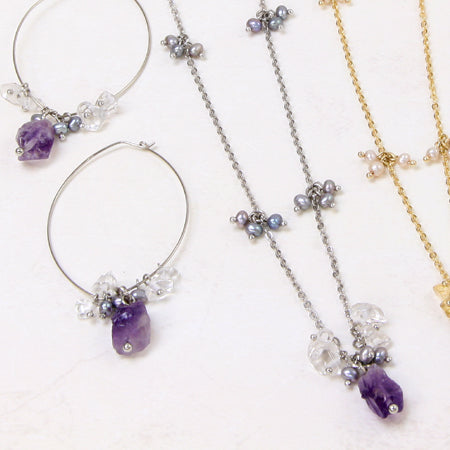 Natural stone rough cut amethyst (natural)