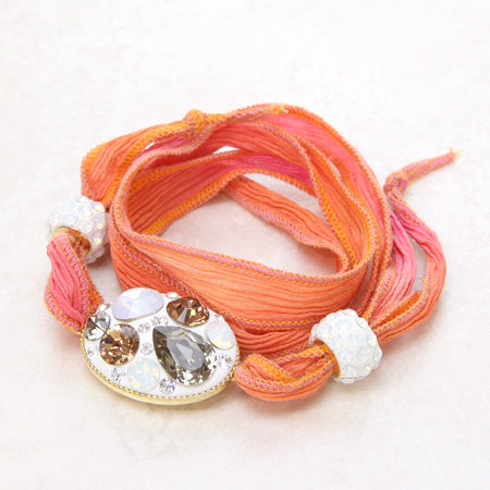 Clay base, bead core, large hole, milgrain, rhodium color