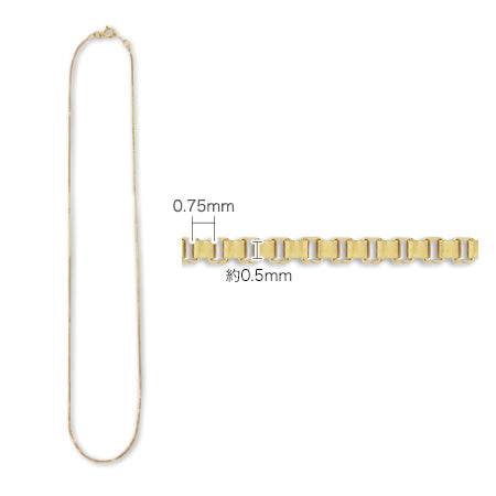 Box chain necklace K14GF