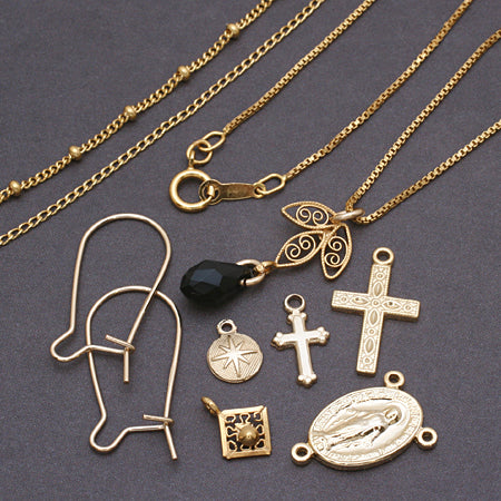 Box chain necklace K14GF