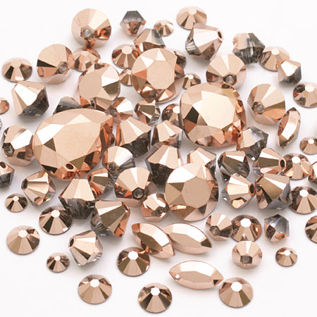 Crystal quartz gold crystal