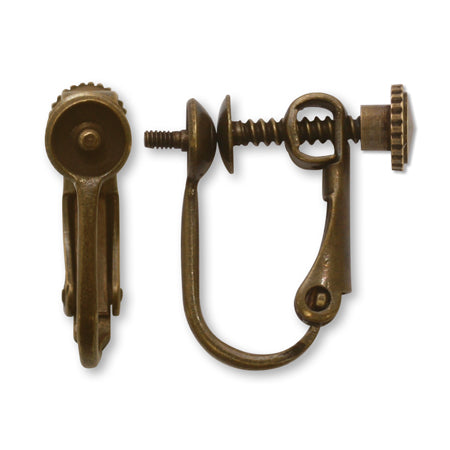 イヤリング ネジバネネジ切 金古美