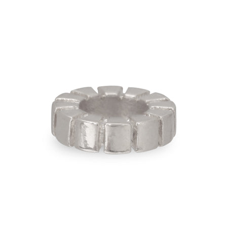 大穴ロンデル スジ入 ロジウムカラー【アウトレット】