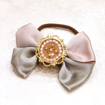 デザインミール皿 百合枠 金古美