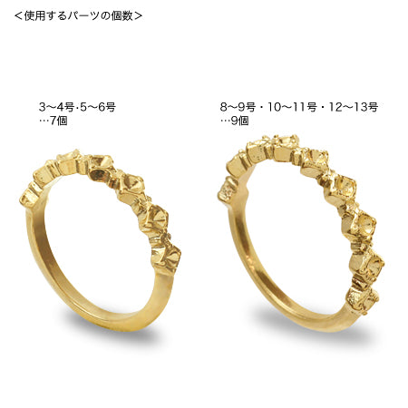 Ring Stand Half Eternity 2 Square