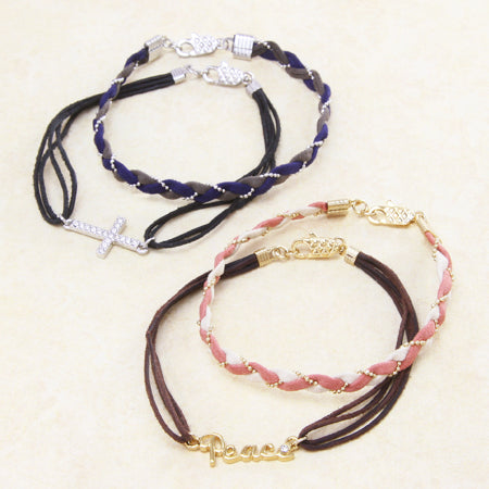 String closure with striped ring Kinkobi