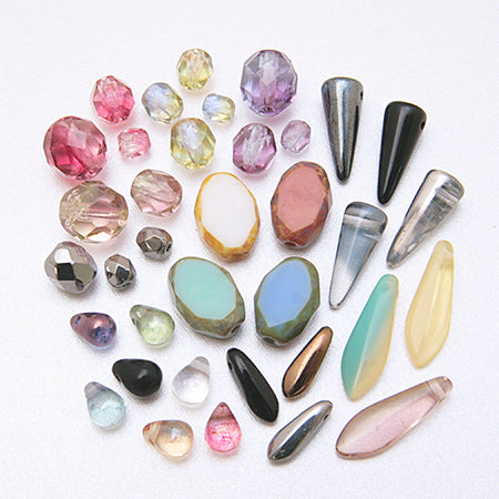 Czech Shizuku side hole topaz luster