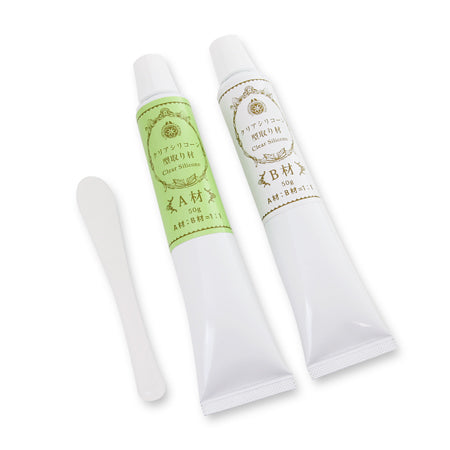 Clear silicone molding material clear