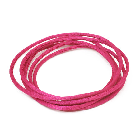 French satin cord magenta