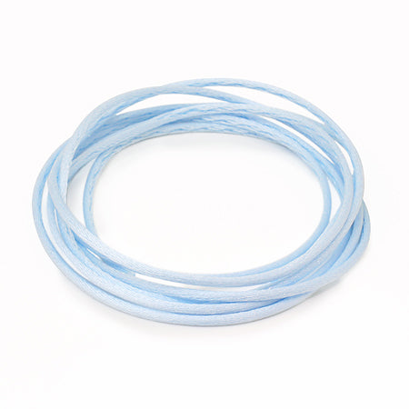 French satin cord powder blue