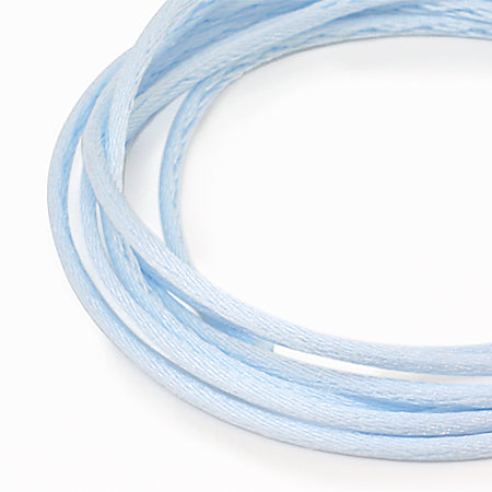 French satin cord powder blue