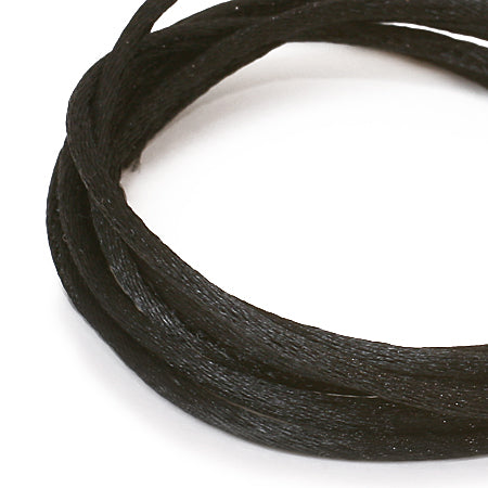 French satin cord black