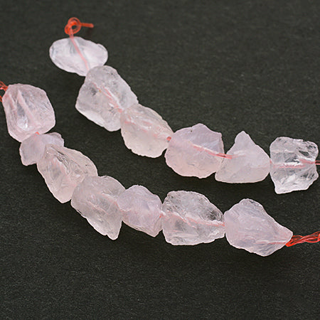 Natural stone rough cut rose quartz (natural)