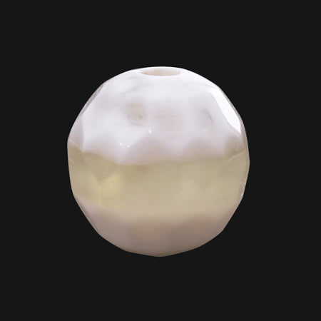 天然石 ラウンドカット アゲートストライプ(白染)