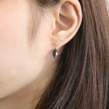 Non-pierced earrings with ring gold