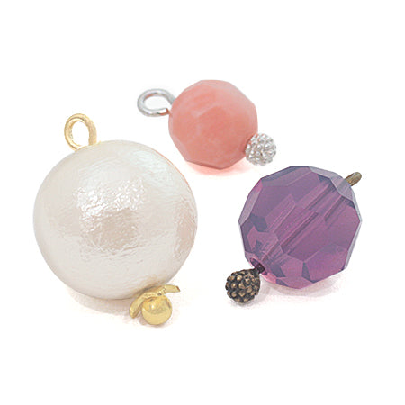 Design pin flower rhodium color