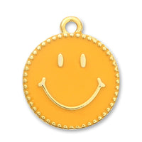 Charm initial plate smile orange/G