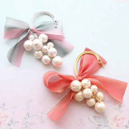 イヤーフックワイヤー 5カン付 ロジウムカラー